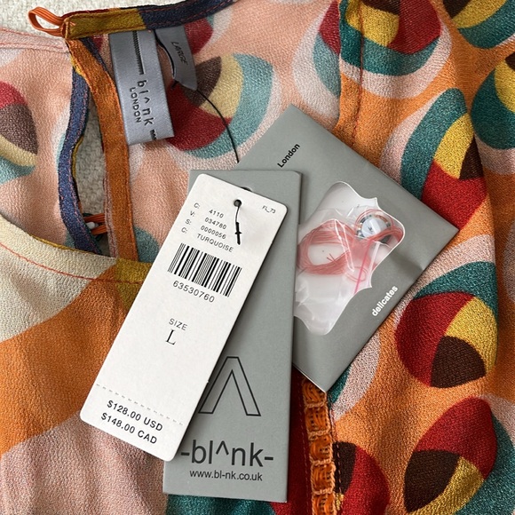 Anthropologie Bl^nk Multi-patterned Blouse - Picture 2 of 5